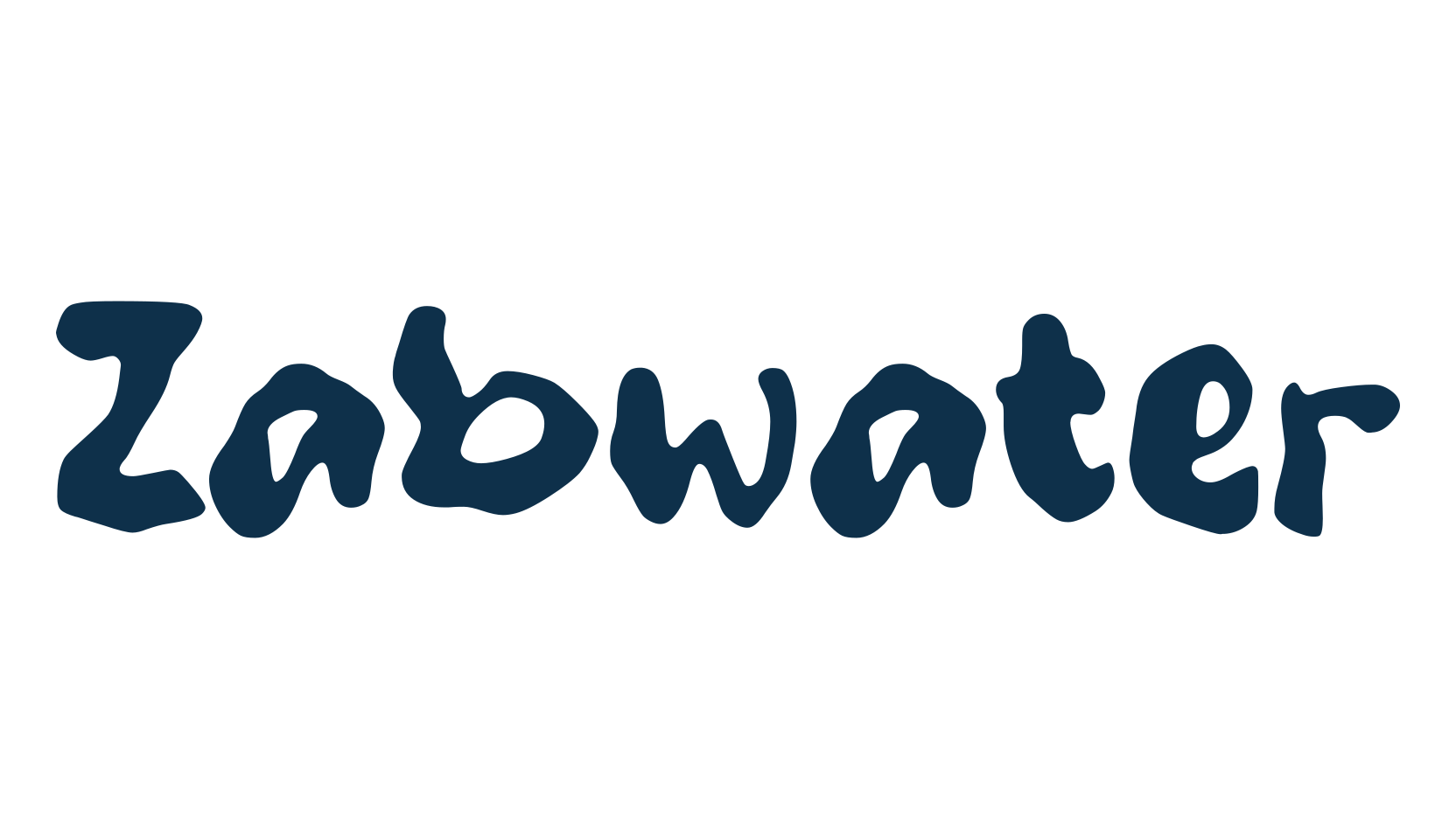 Zabwater, fancy distorted decorative font preview
