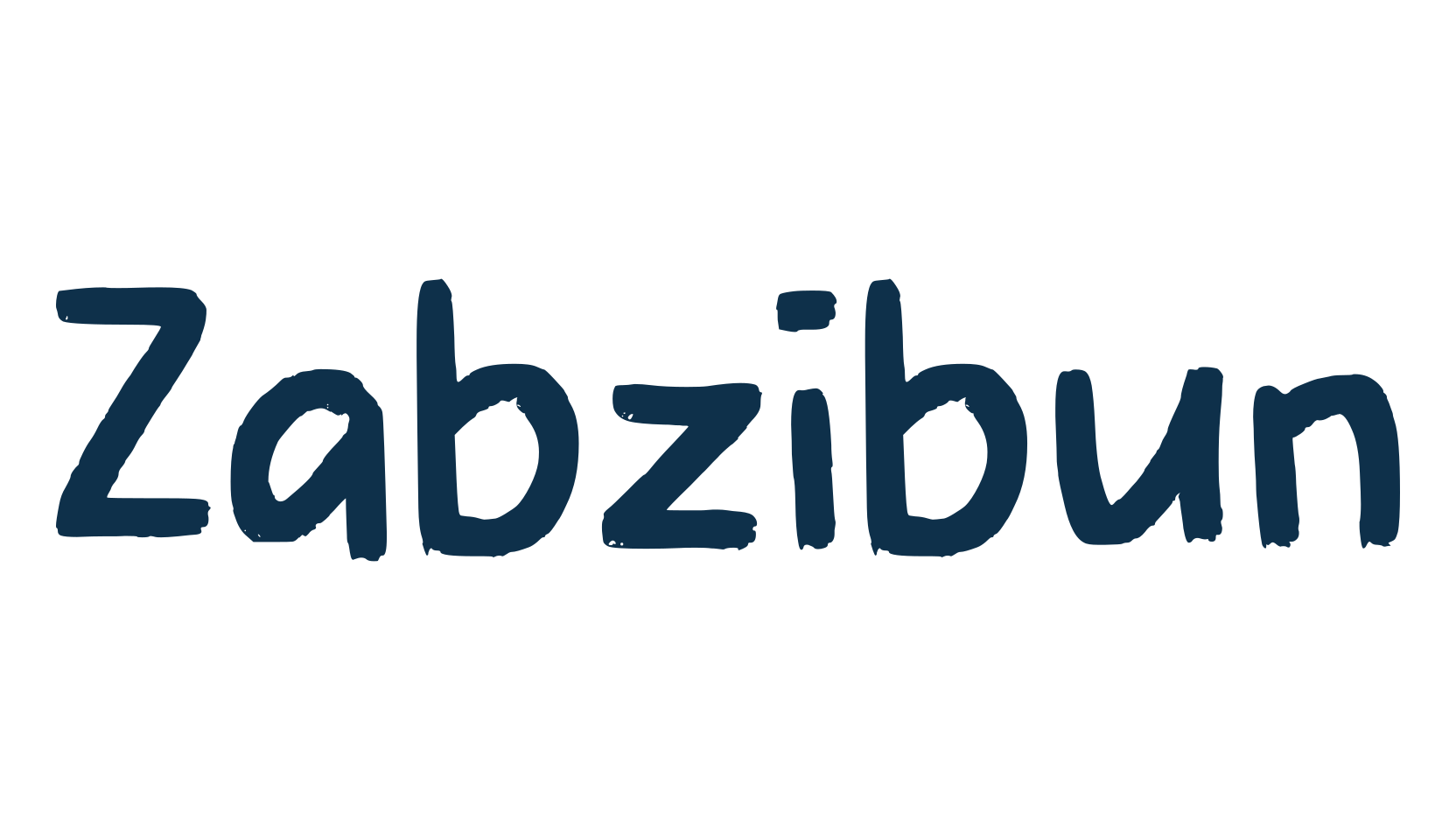 Zabzibun, script brush fancy decorative calligraphy font preview