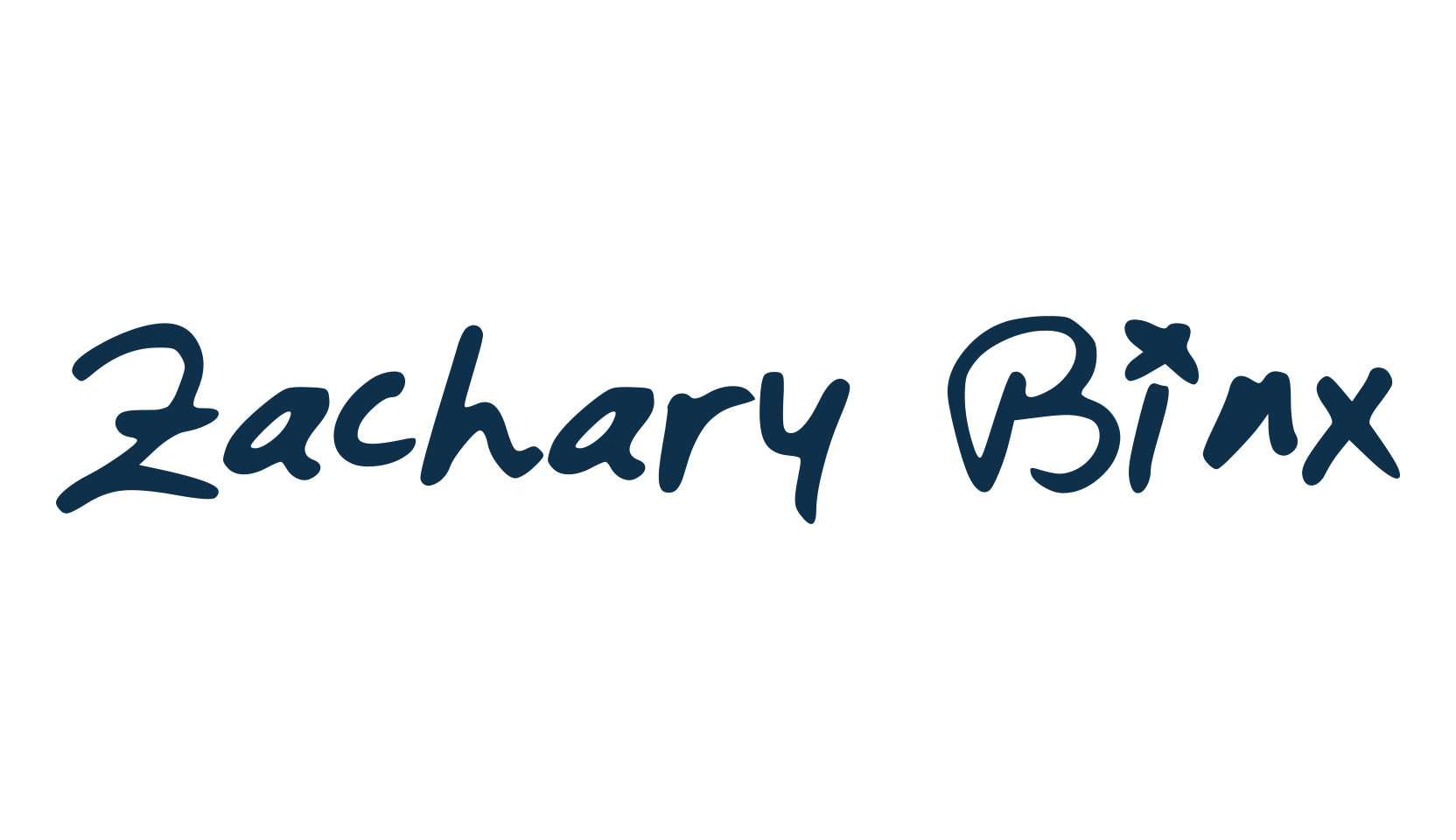 Zachary Binx, handwriting font preview