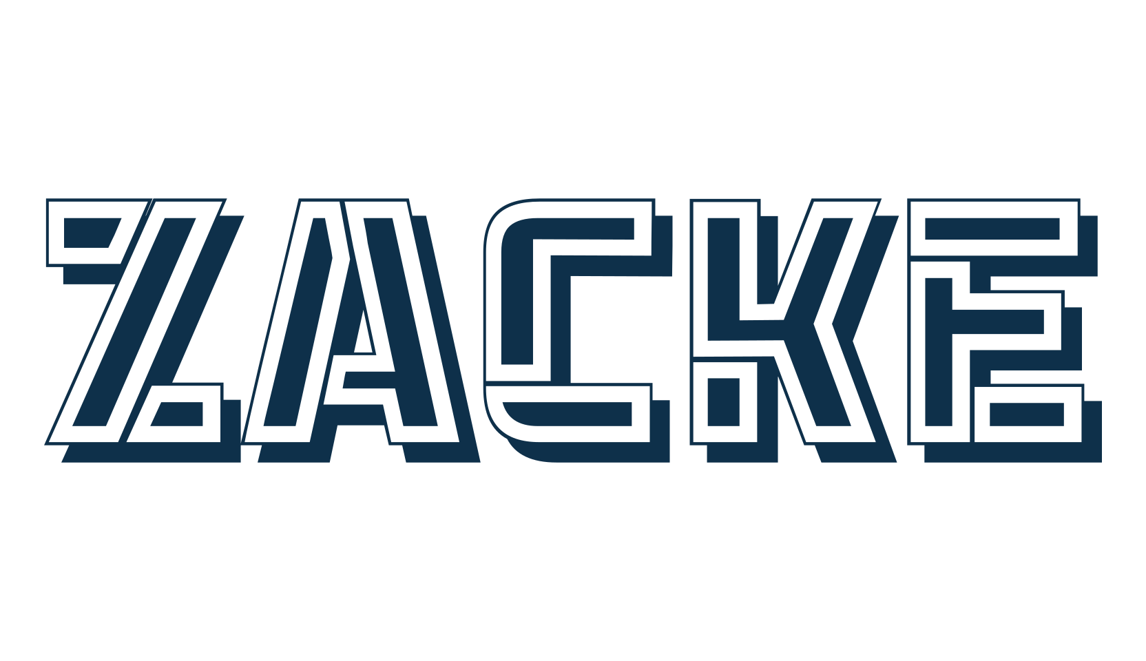 Zacke, various font preview