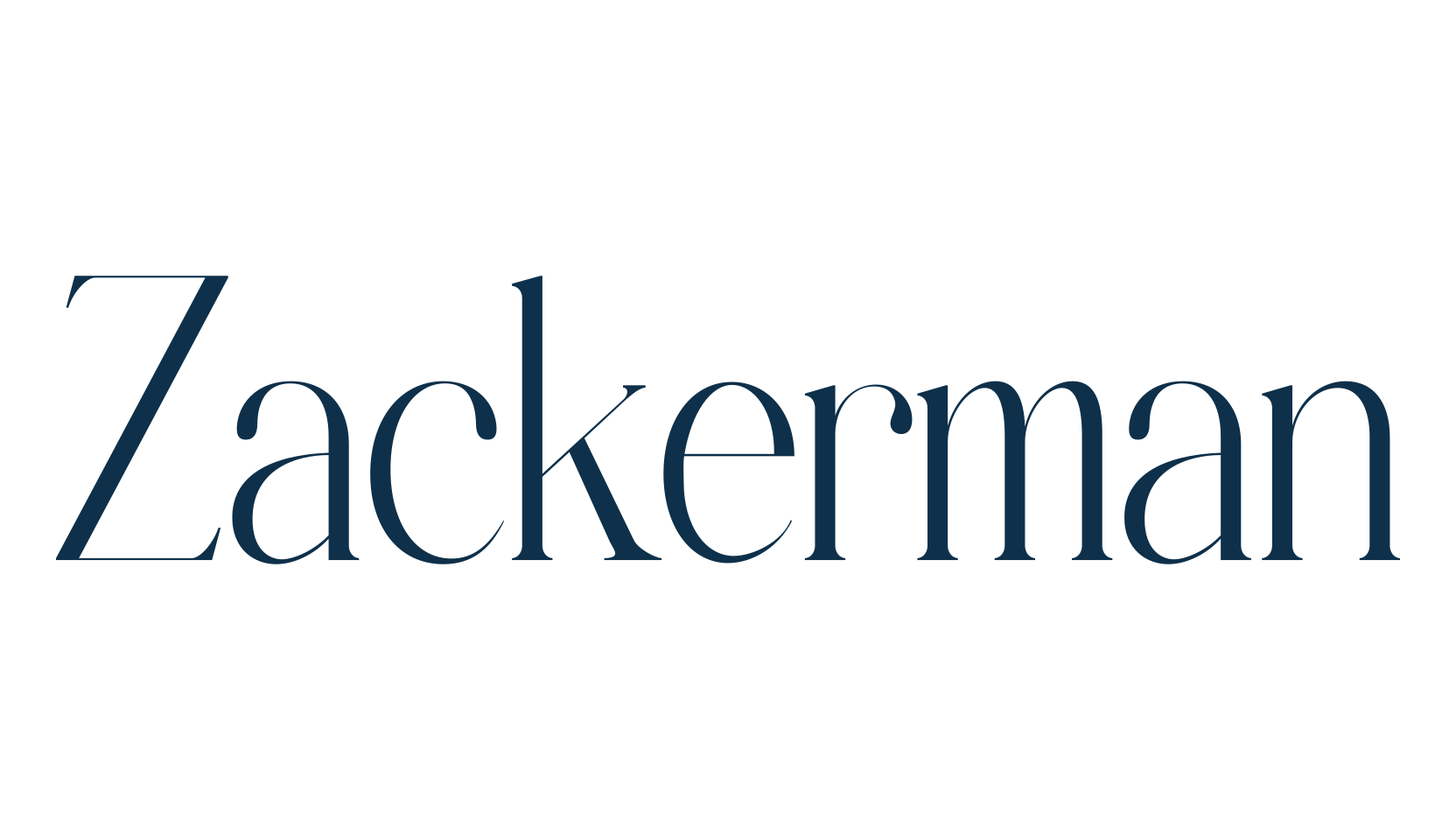Zackerman, basic serif font preview