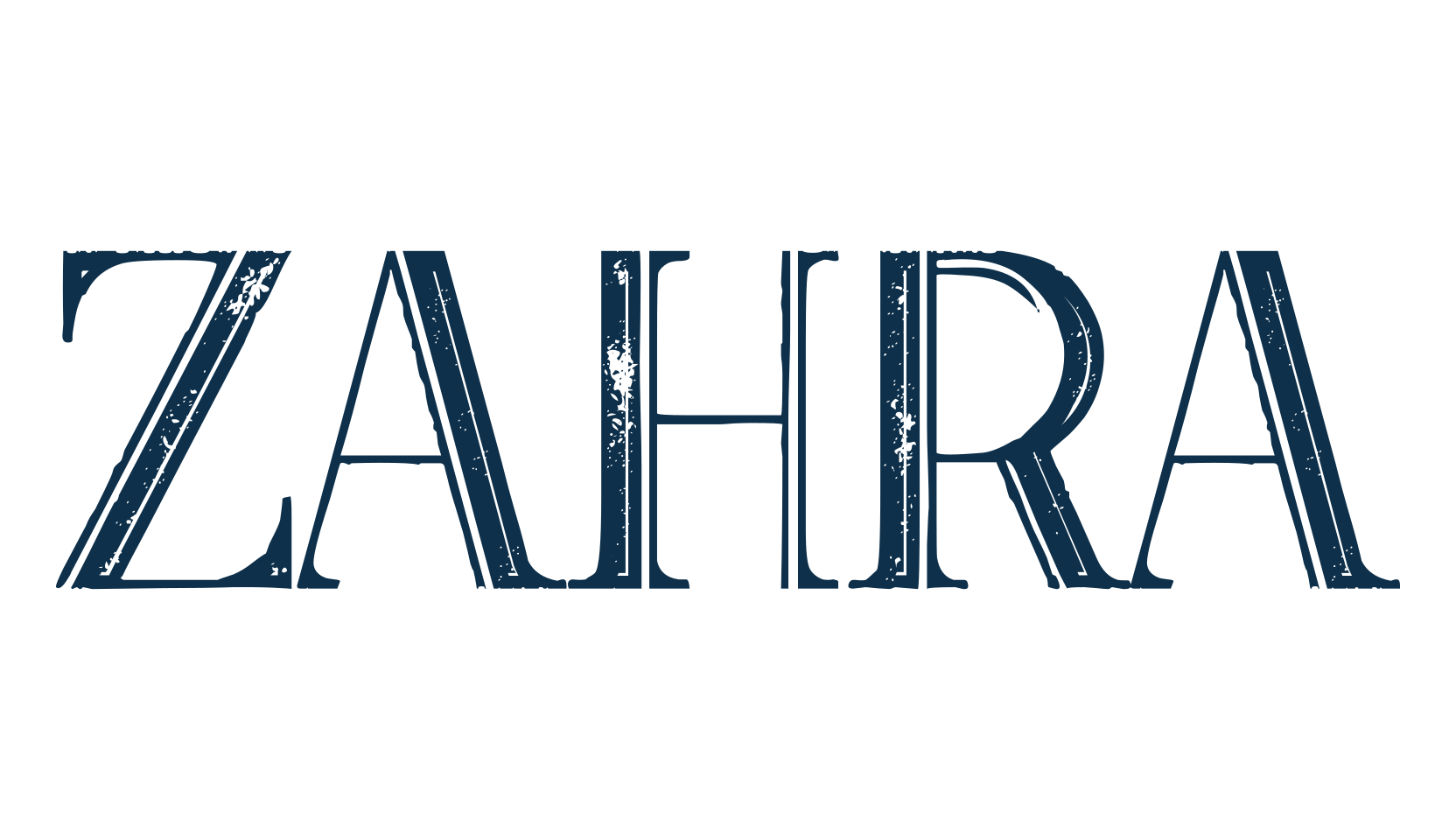 Zahra (zahra-2), fancy retro decorative font preview