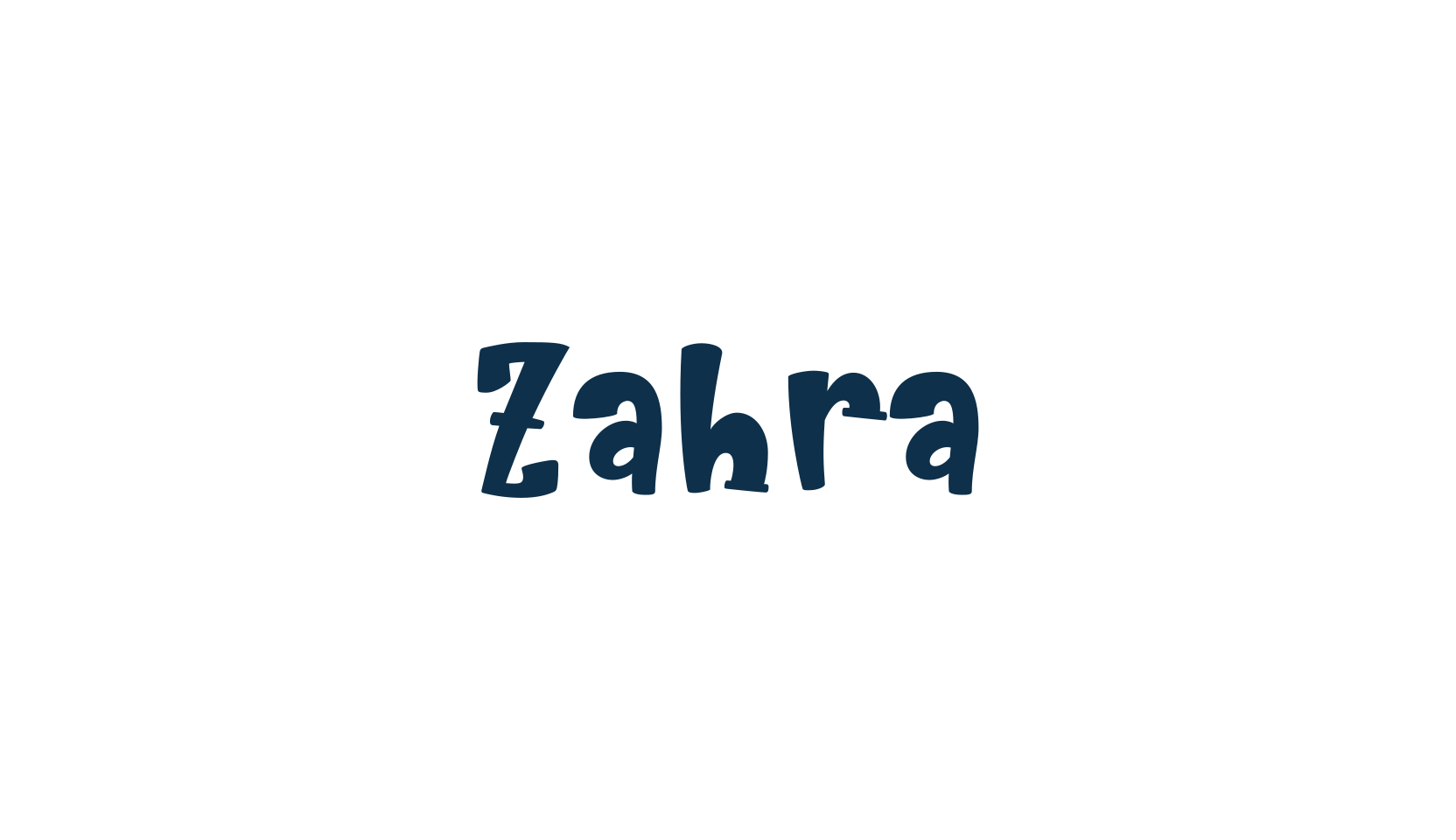 Zahra (zahra-3), cartoon font preview
