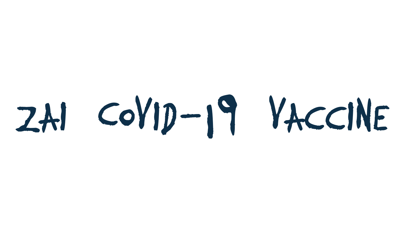 zai Covid-19 Vaccine, handwriting font preview