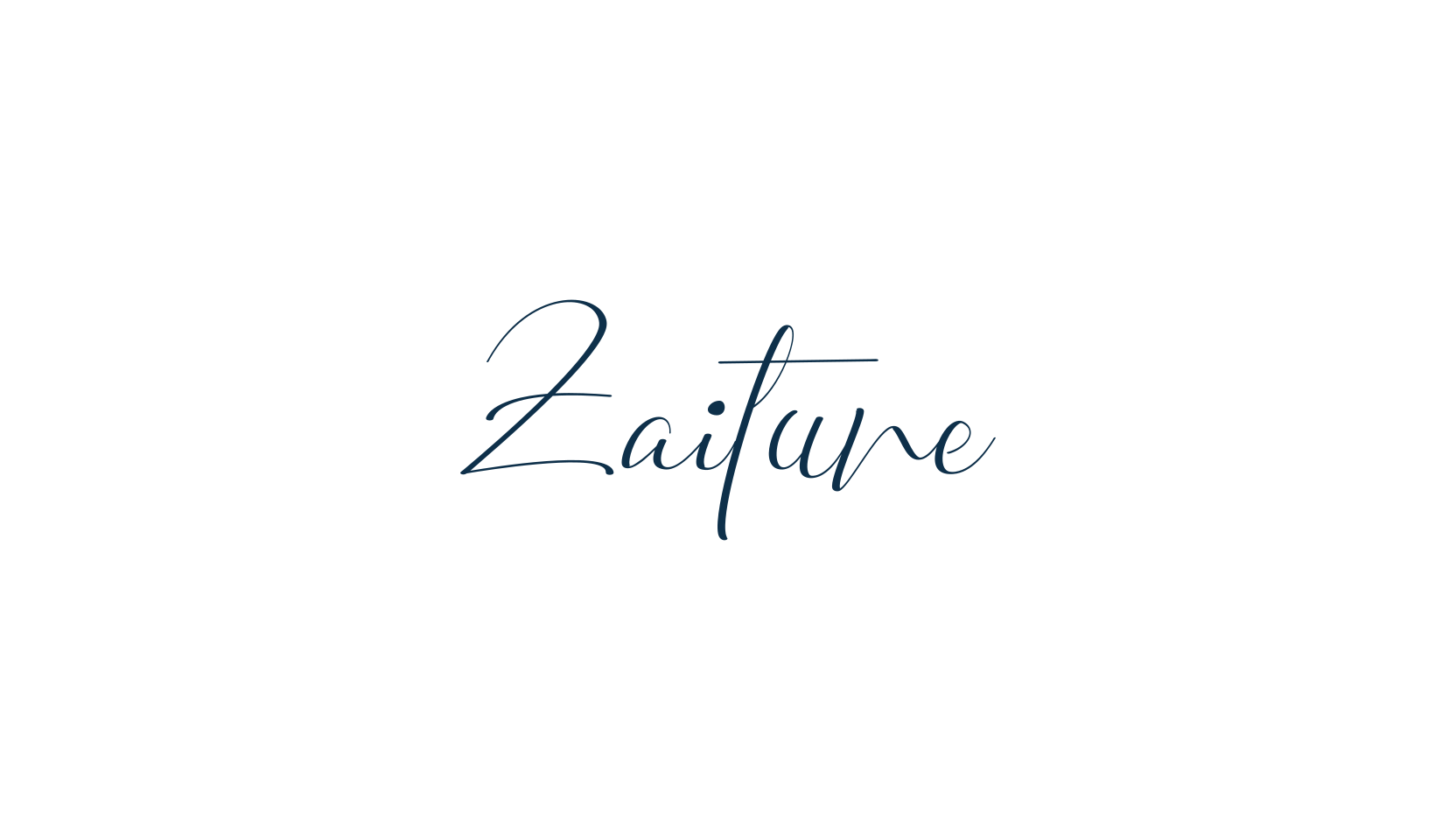 Zaitune, script handwritten fancy decorative calligraphy font preview