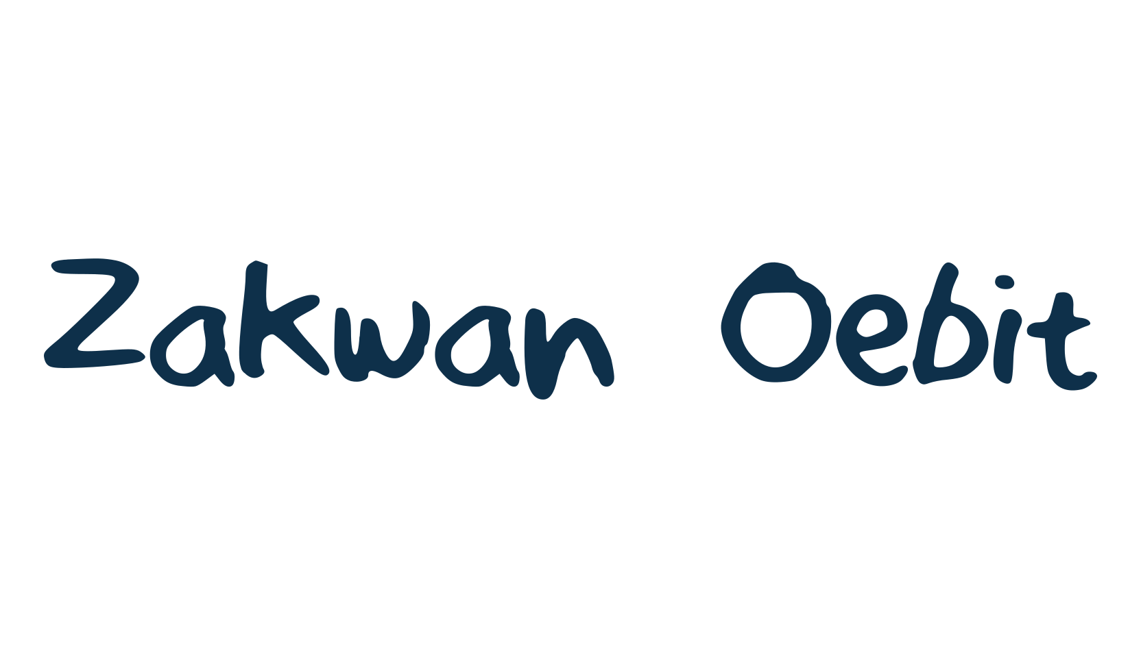 Zakwan Oebit, script handwritten fancy decorative calligraphy font preview
