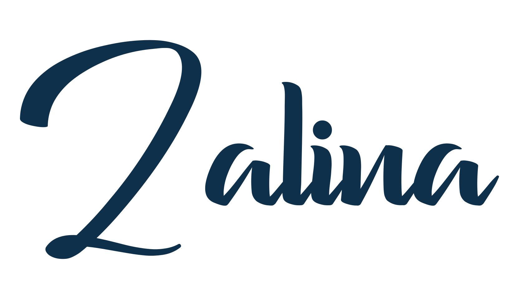 Zalina, calligraphy font preview