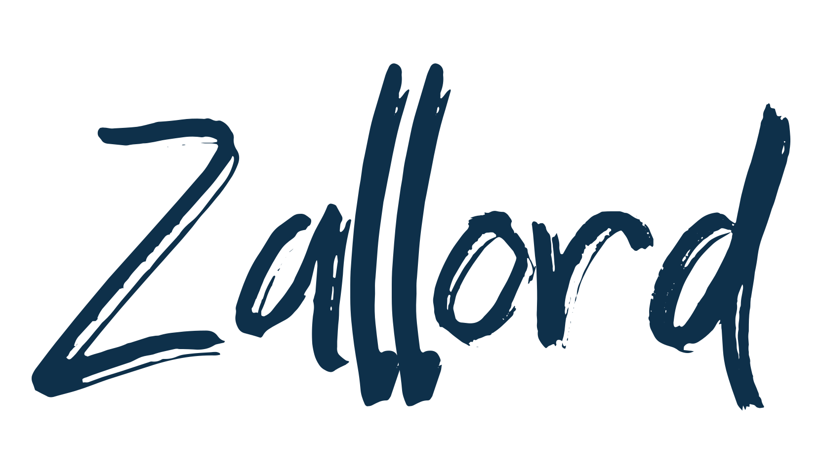 Zallord, brush font preview