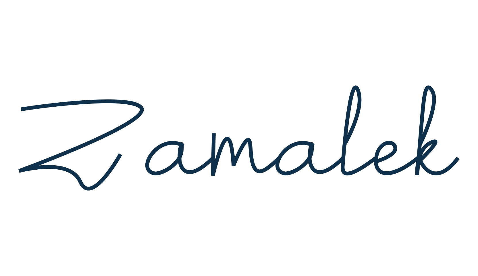 Zamalek, script handwritten fancy decorative calligraphy font preview