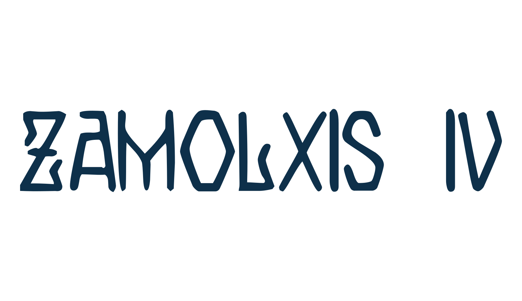 Zamolxis IV, fancy various gothic font preview