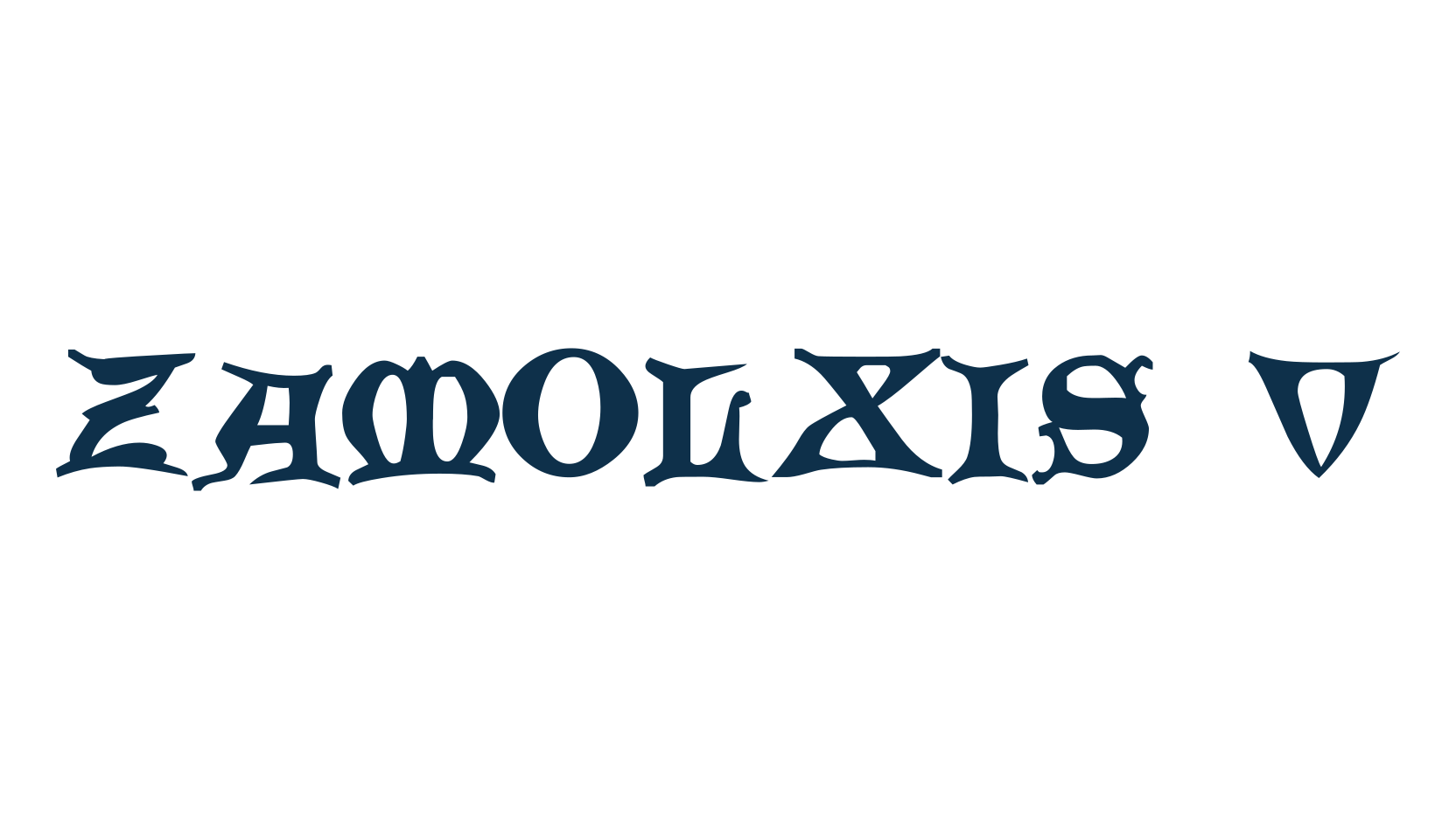 Zamolxis V, celtic font preview