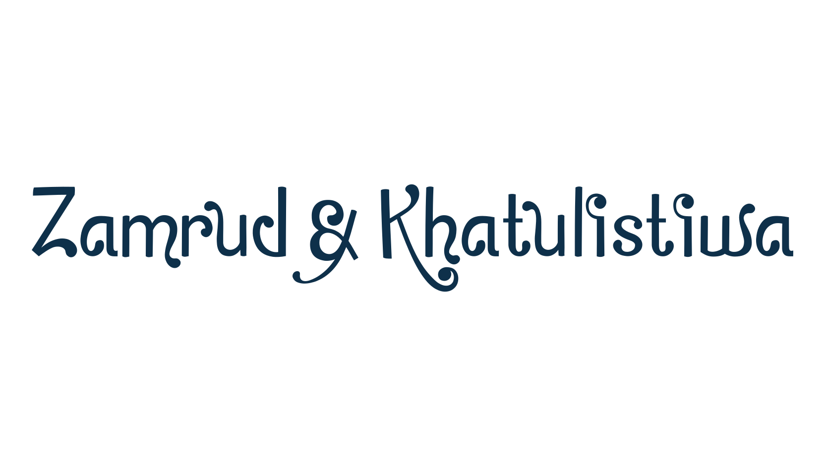 Zamrud & Khatulistiwa, fancy various decorative font preview
