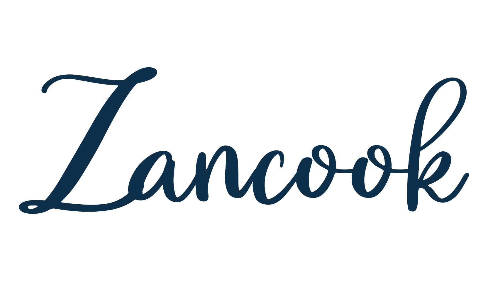 Zancook, calligraphy font preview