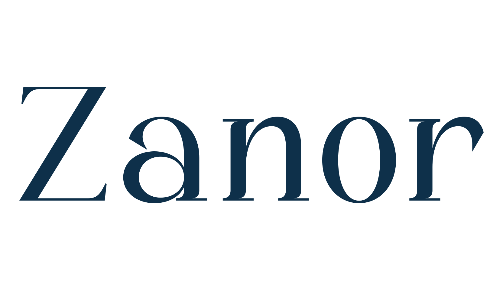 Zanor, serif font preview