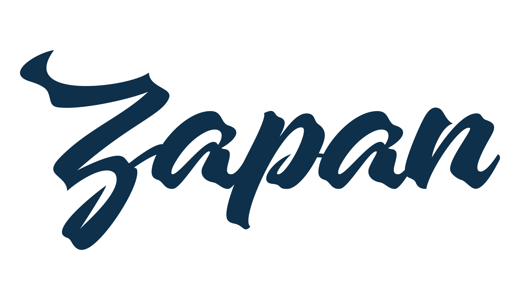 Zapan, script calligraphy fancy decorative font preview
