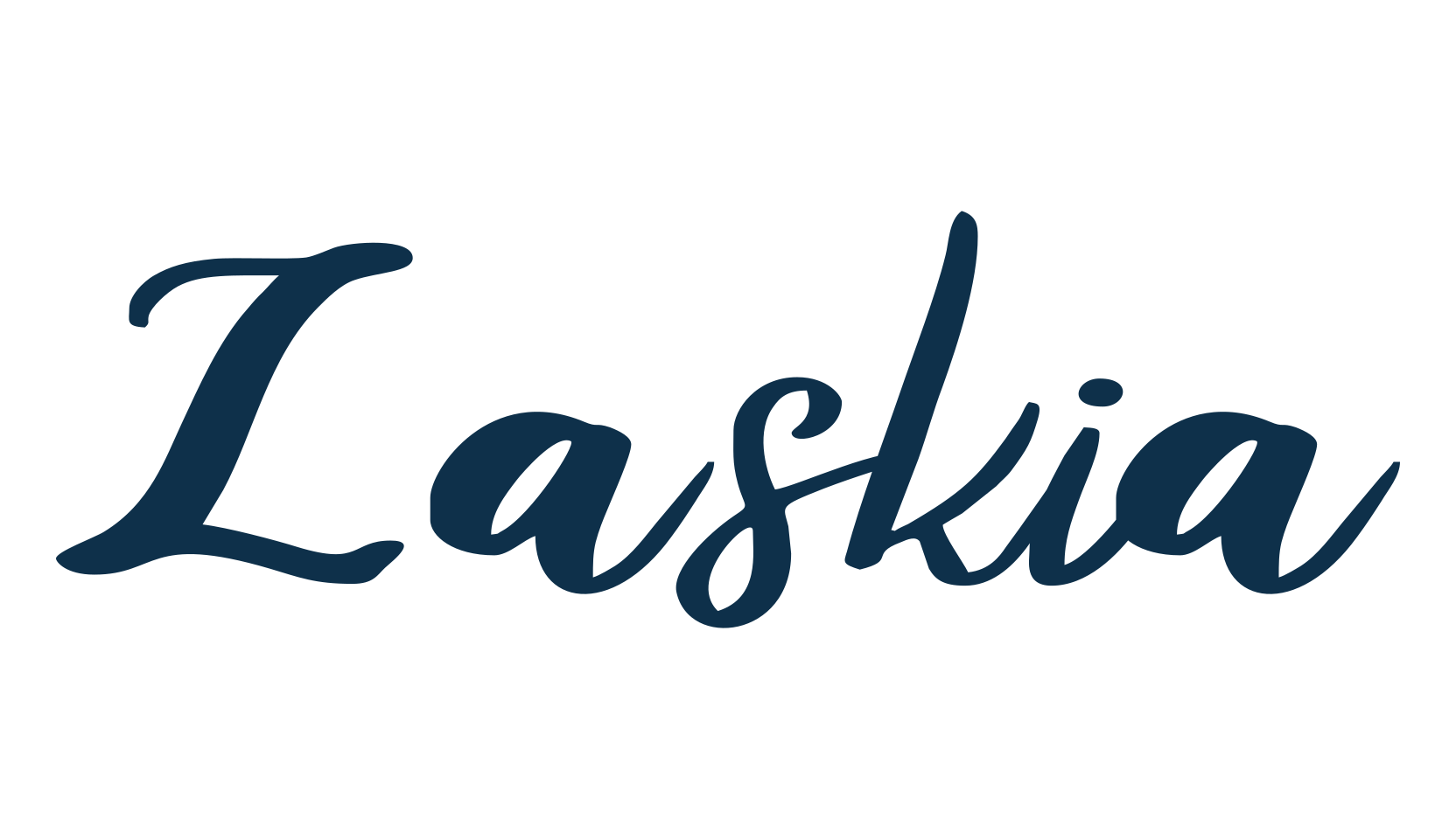 Zaskia, handwriting font preview