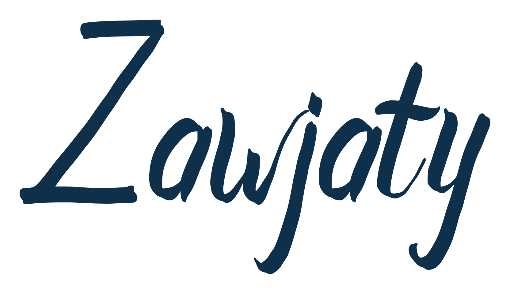 Zawjaty, fancy decorative font preview