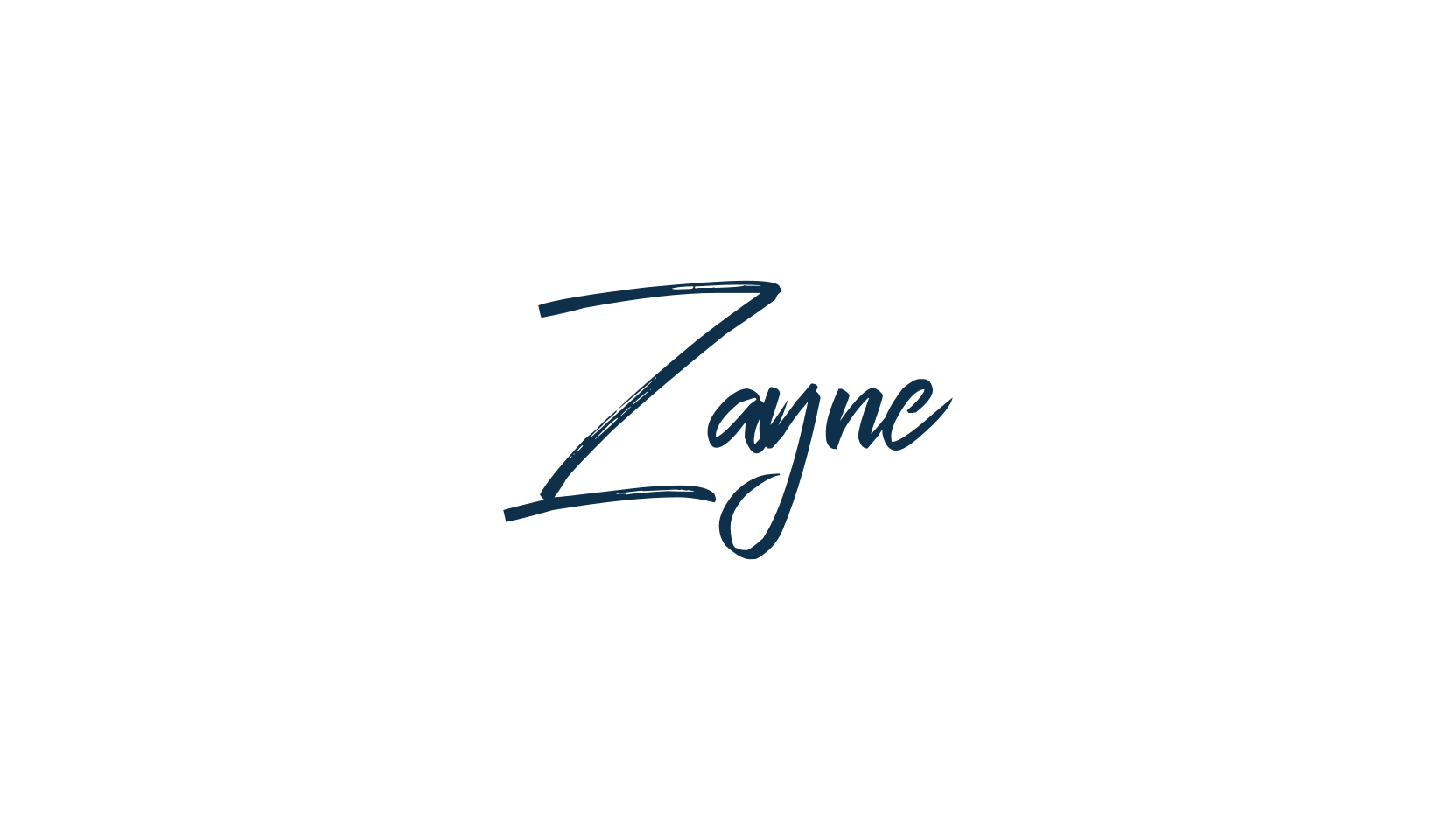 Zayne, brush font preview