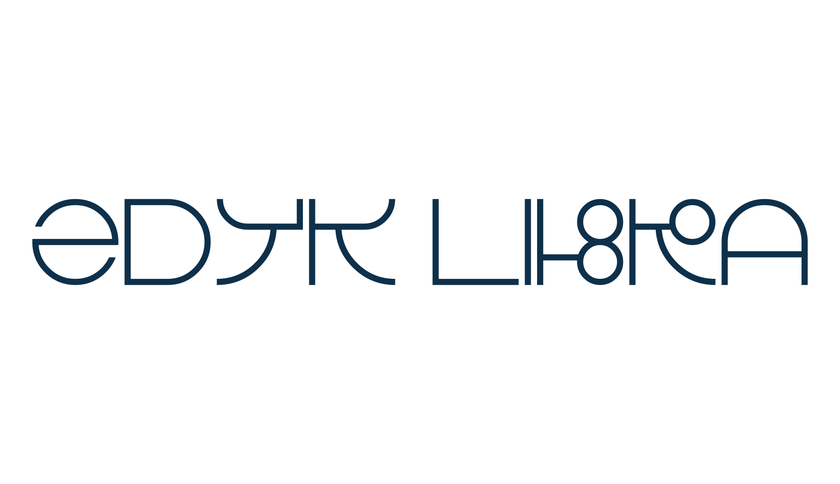 Zdyk Libra, techno sci-fi font preview