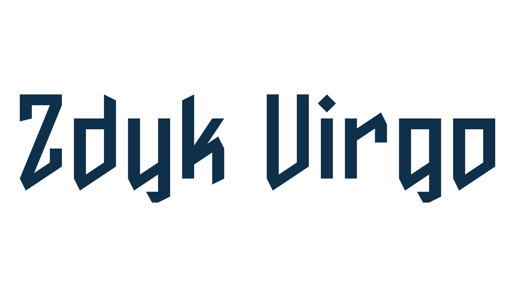 Zdyk Virgo, gothic modern font preview