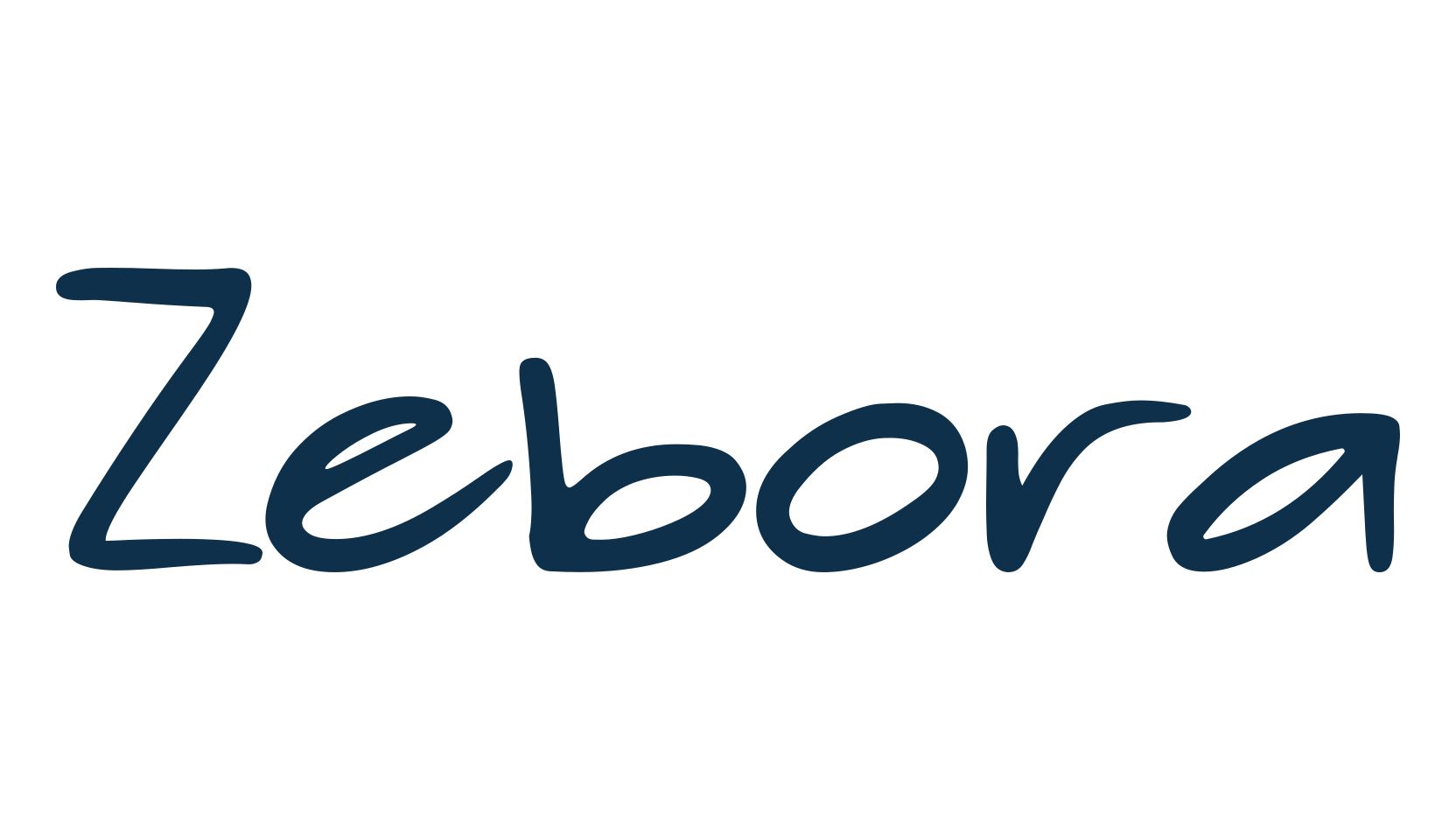 Zebora, handwriting font preview