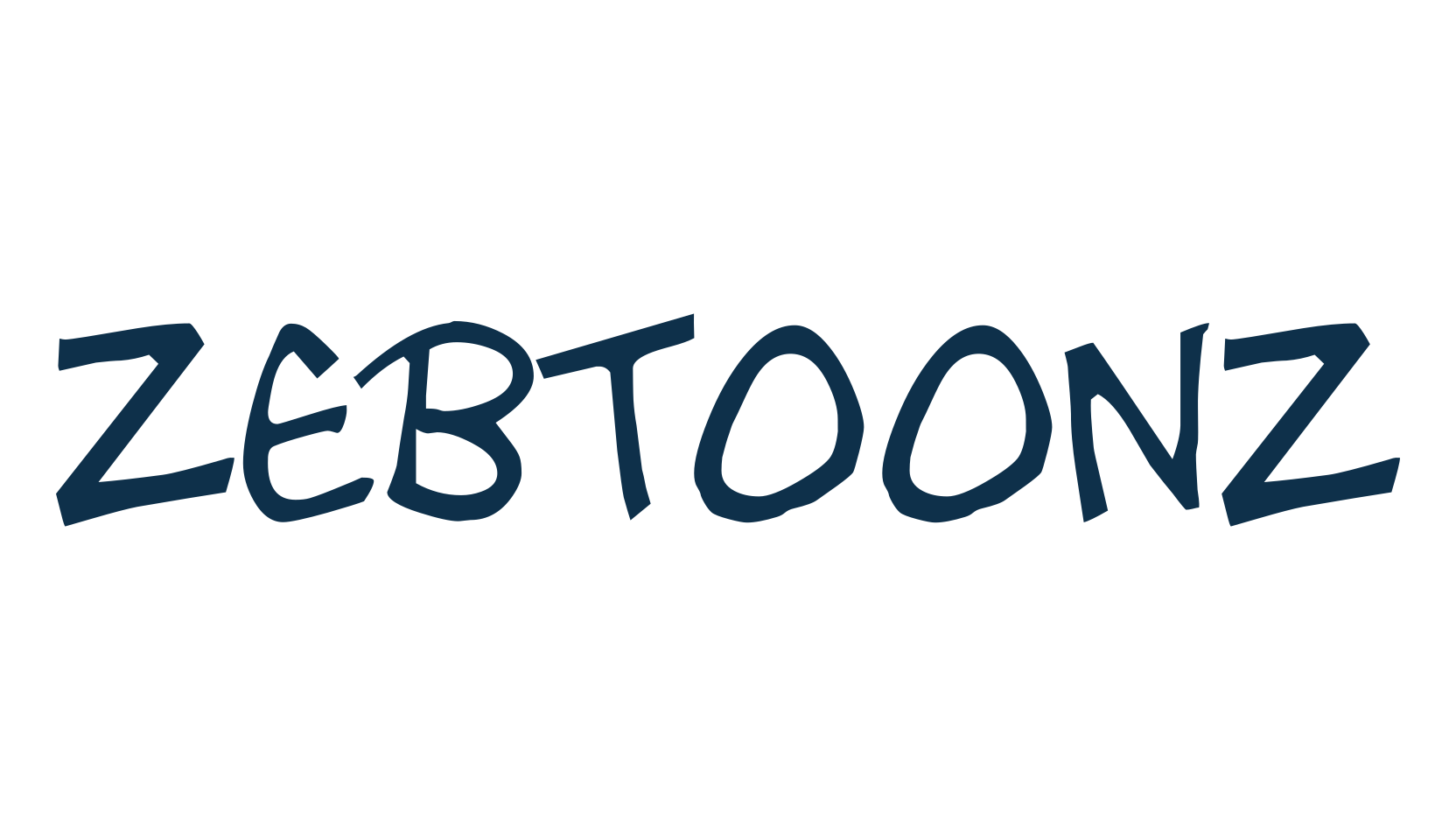 Zebtoonz, cartoon font preview