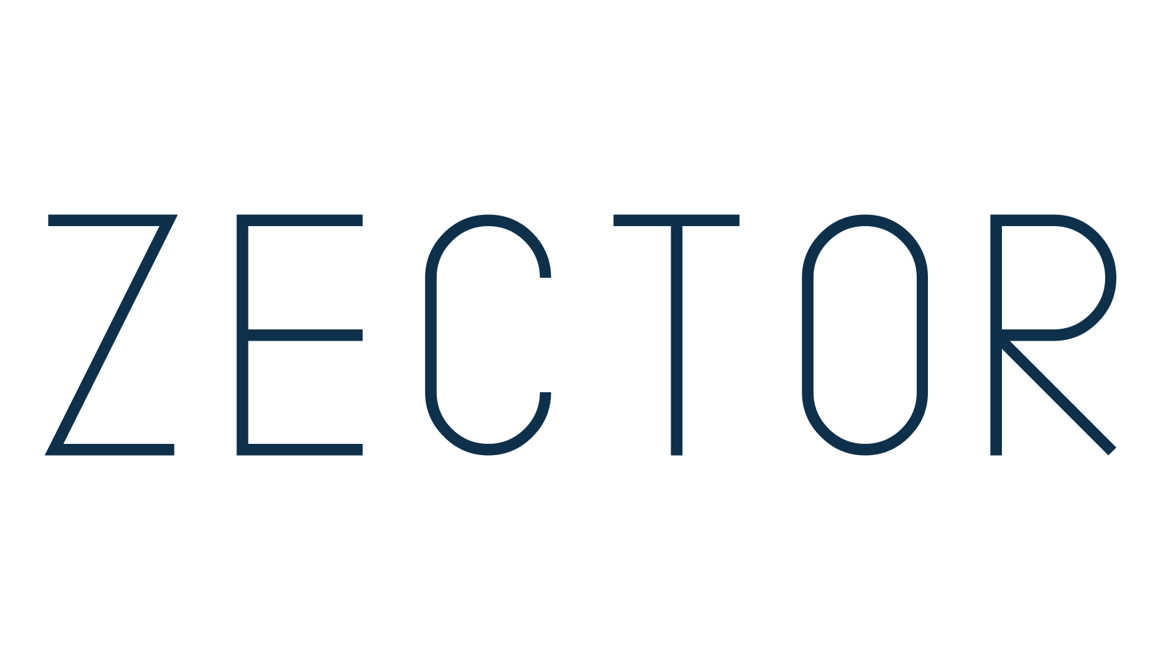 Zector, fixed width font preview