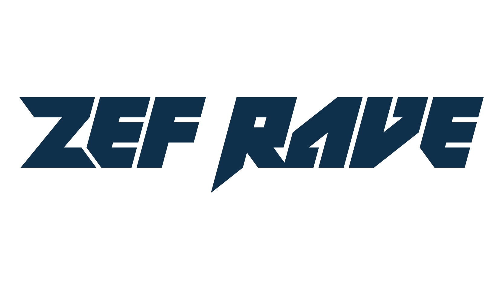 Zef Rave, techno sci-fi font preview