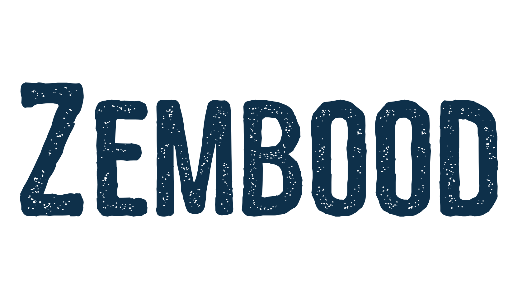 Zembood, fancy eroded decorative font preview