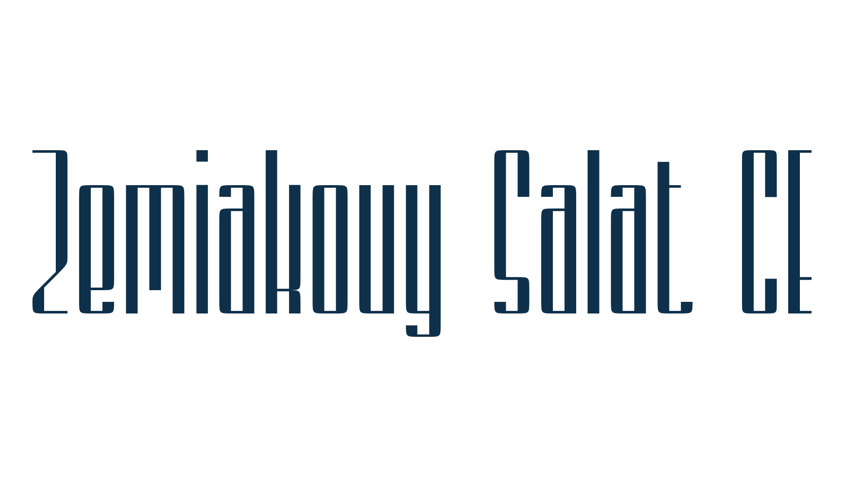 Zemiakovy Salat CE, various font preview