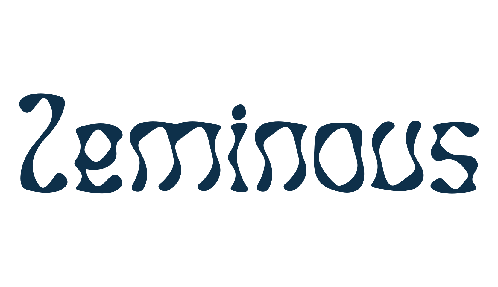Zeminous, fancy distorted decorative font preview