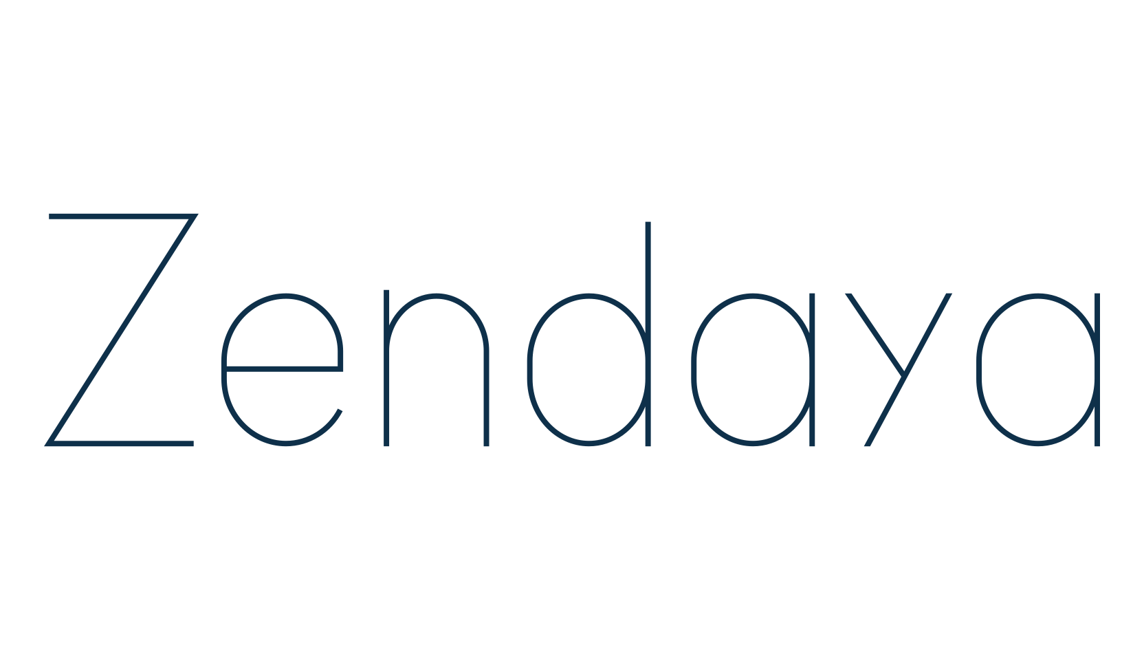 Zendaya, basic sans serif font preview