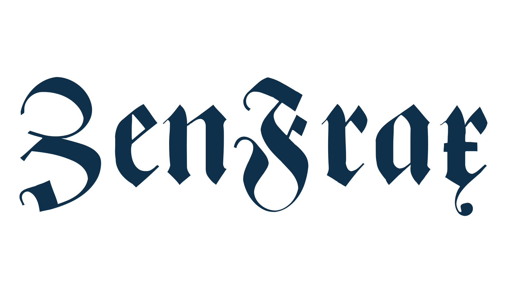 ZenFrax, medieval font preview