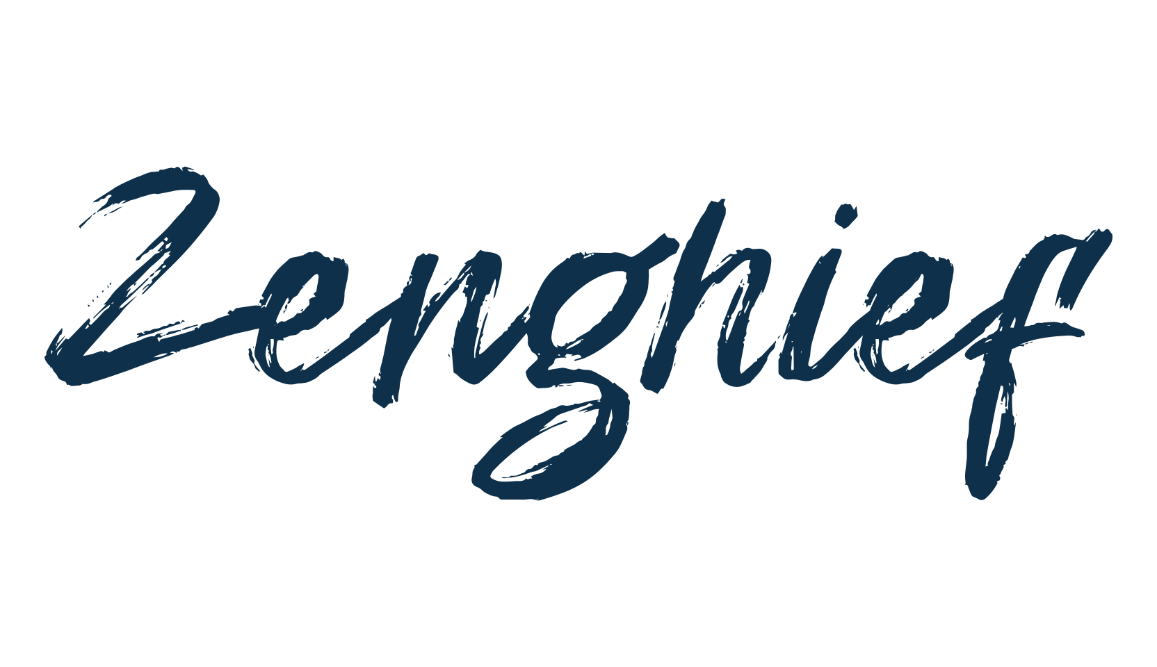 Zenghief, script brush fancy decorative calligraphy font preview