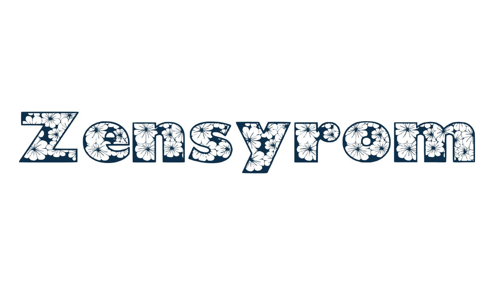 Zensyrom, decorative font preview