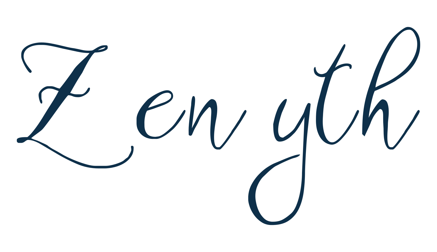 Zenyth, calligraphy font preview