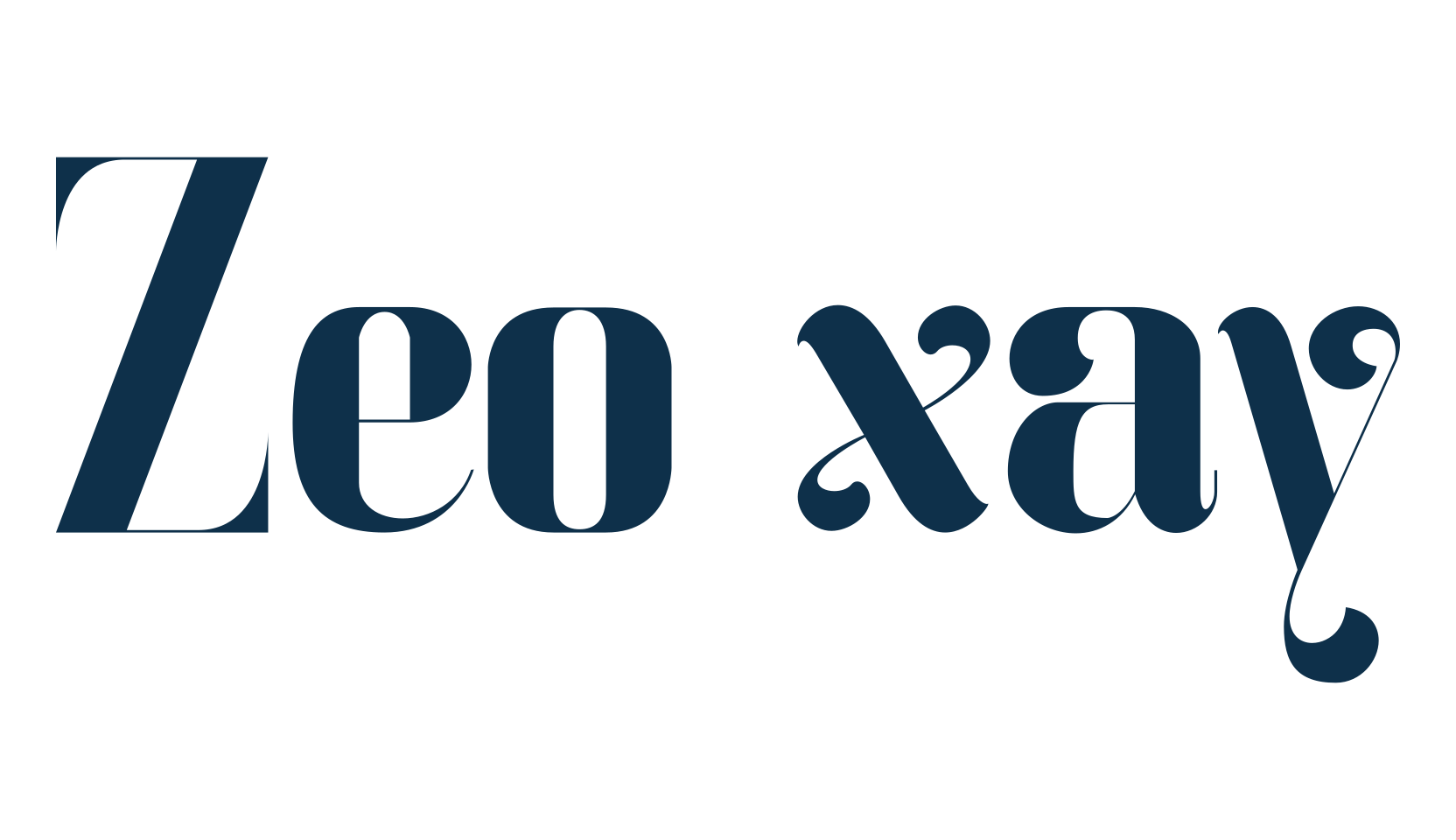 Zeo xay, fancy retro decorative font preview