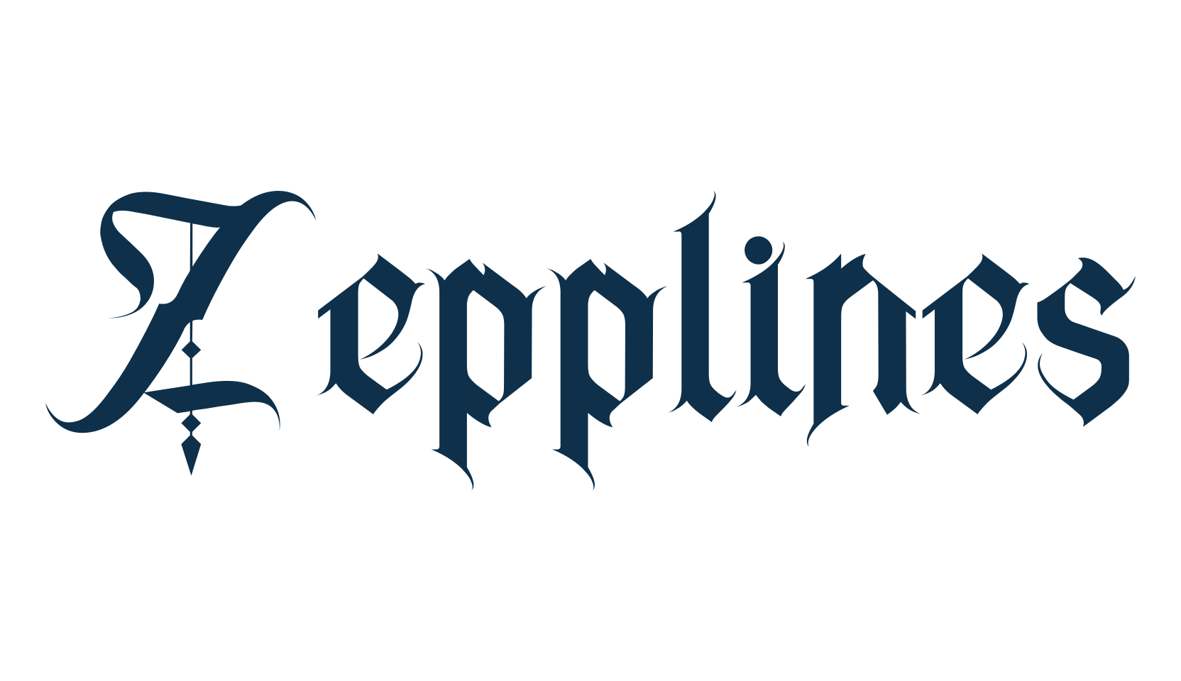 Zepplines, modern font preview