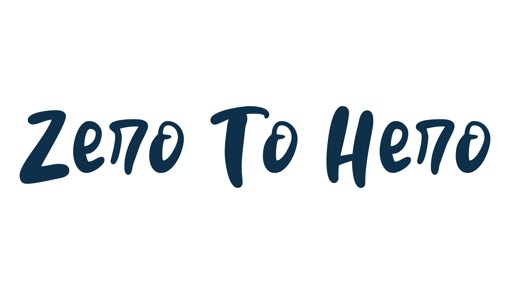 Zero To Hero, script handwritten fancy decorative calligraphy font preview