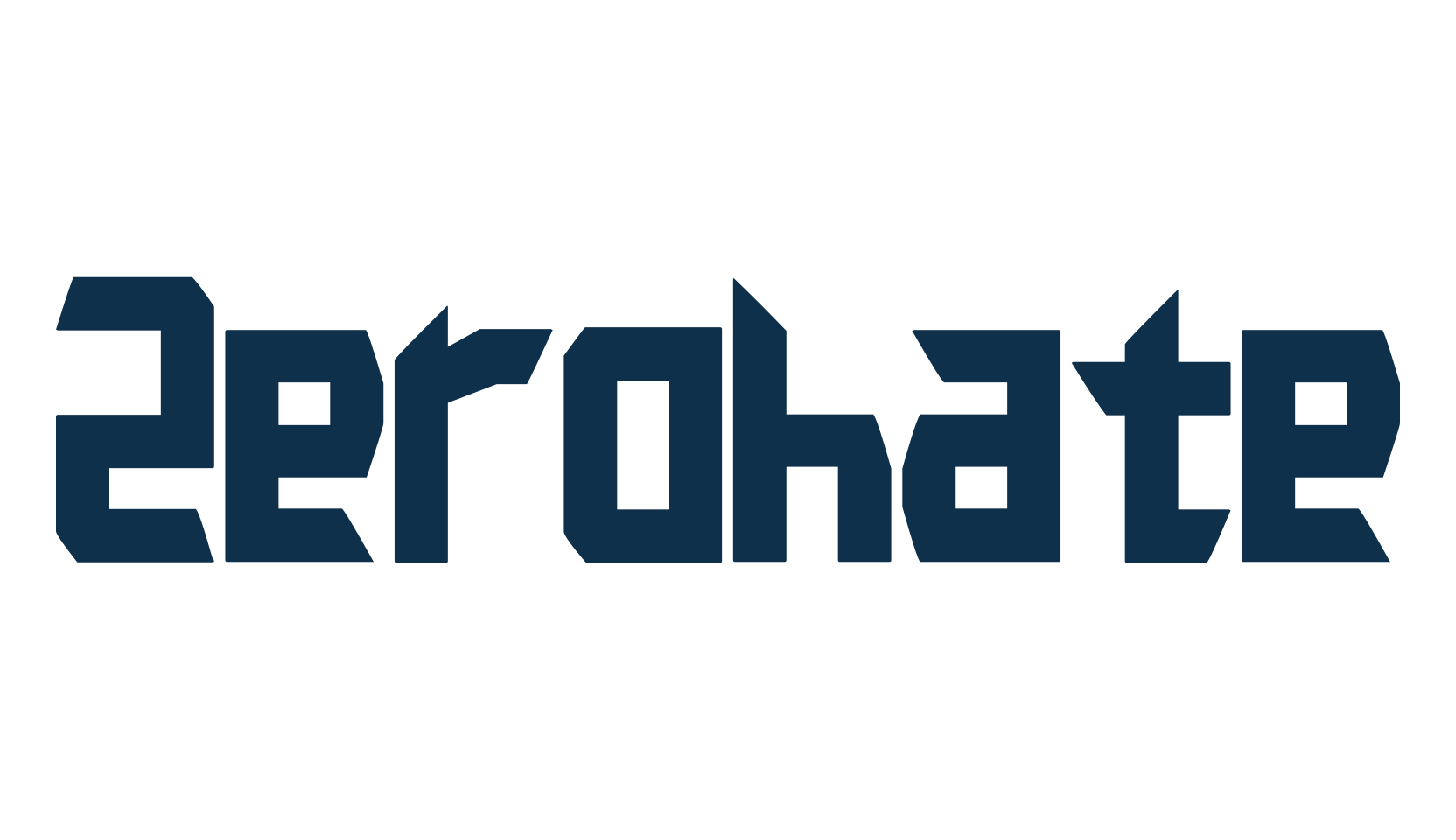 Zerohate, fancy various techno sci-fi font preview