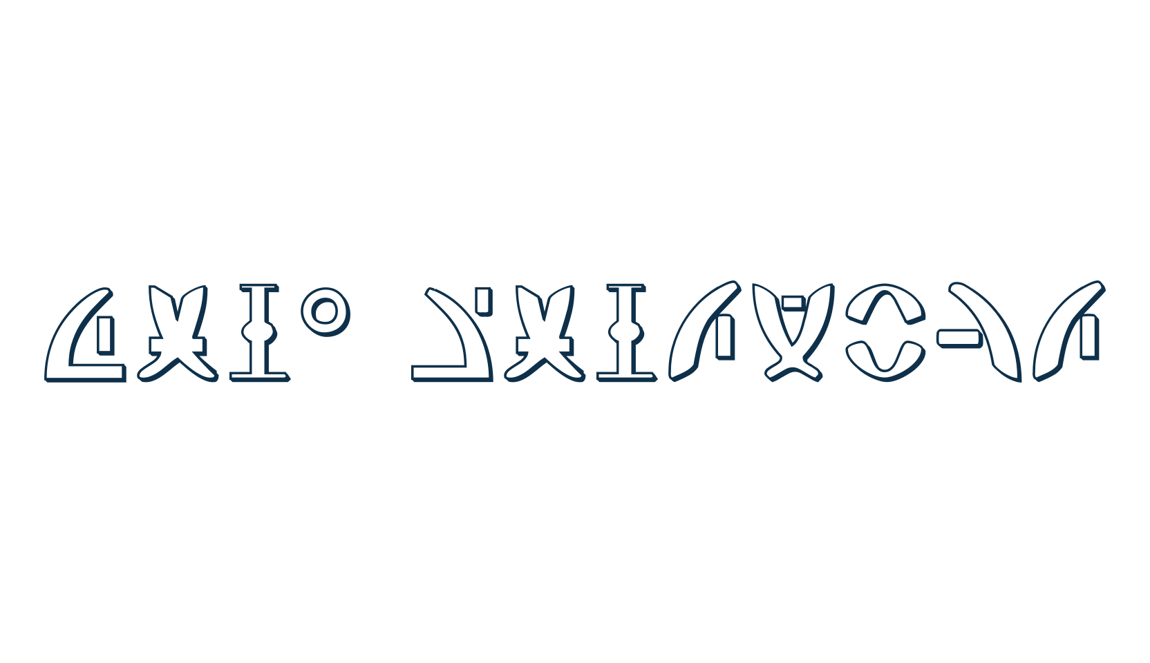 Zeta Reticuli, fancy decorative font preview