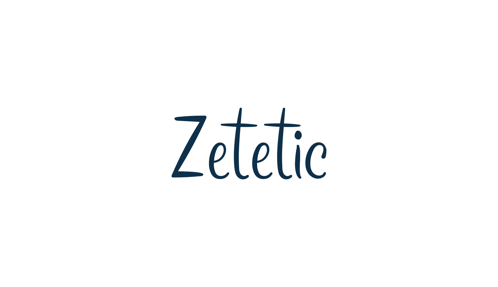 Zetetic, script handwritten fancy decorative calligraphy font preview