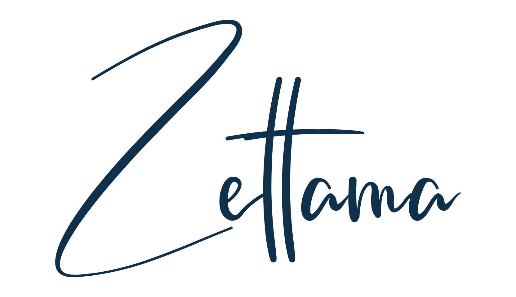 Zettama, script handwritten fancy decorative calligraphy font preview