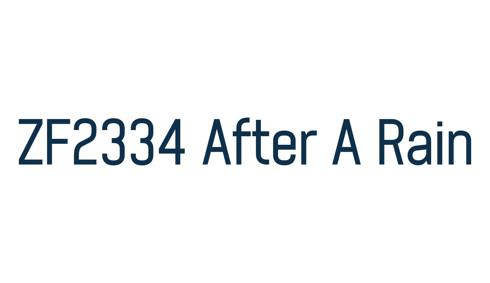 ZF2334 After A Rain, basic sans serif font preview