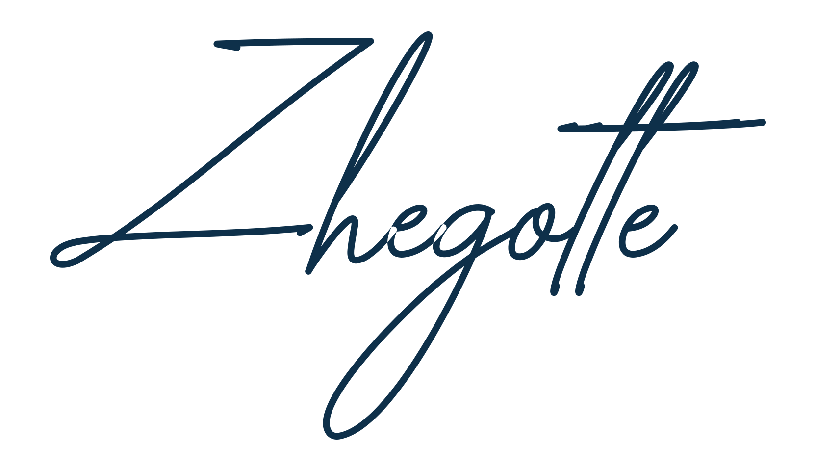 Zhegotte, script handwritten fancy decorative calligraphy font preview