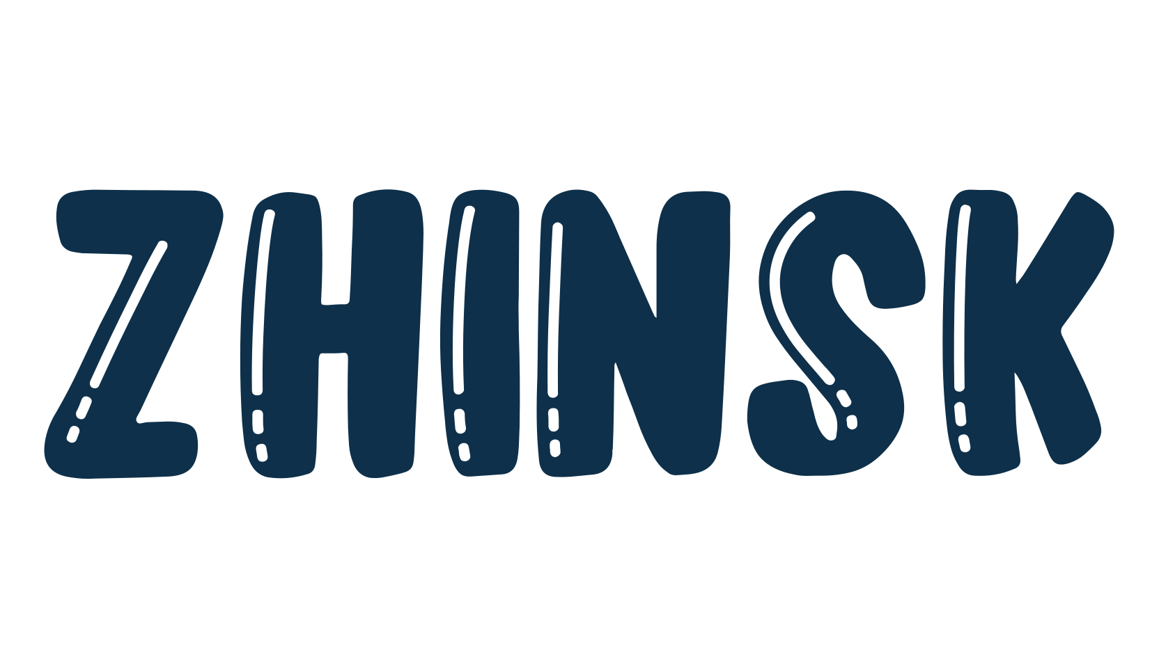 Zhinsk, fancy cartoon decorative font preview