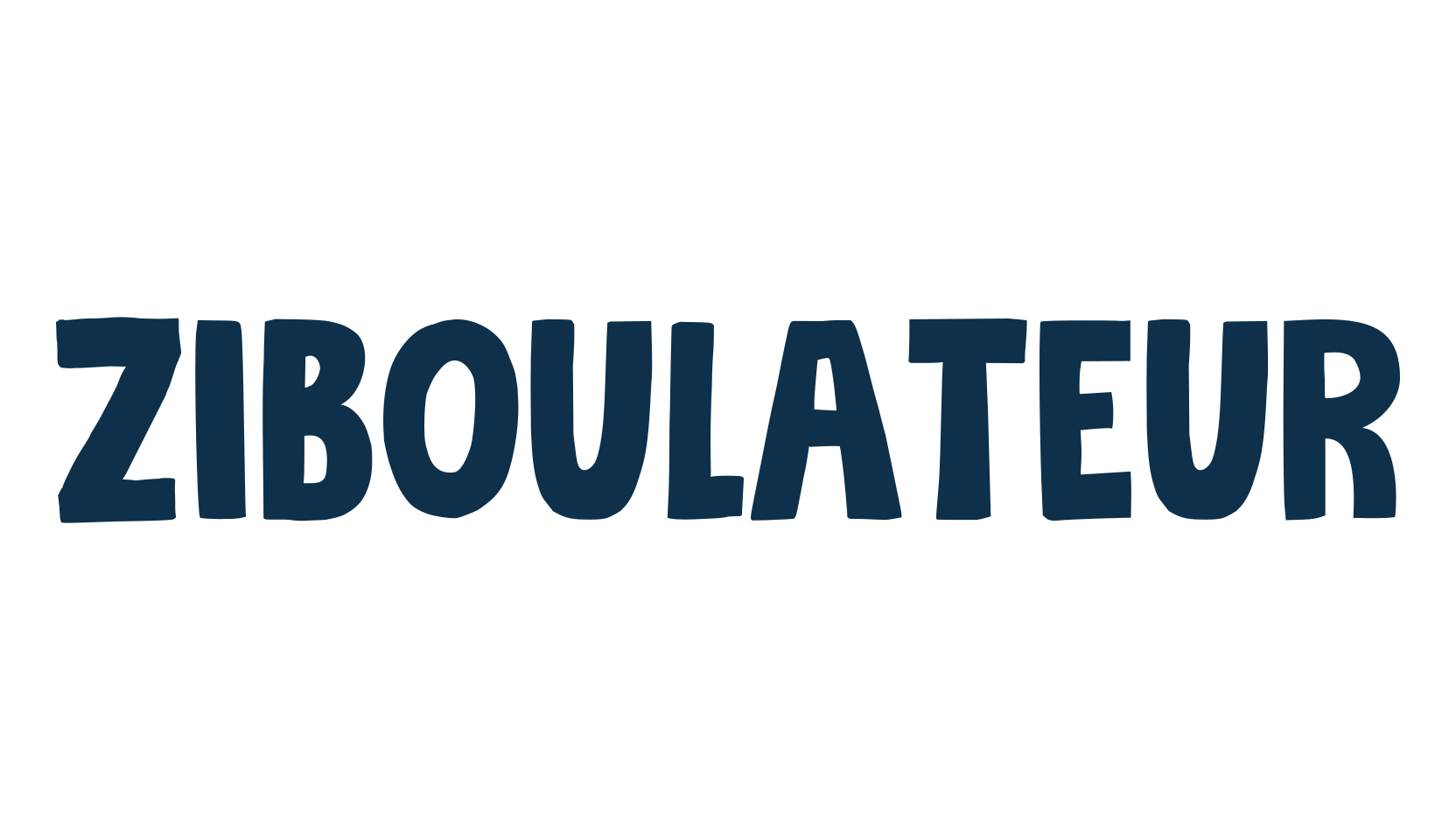 Ziboulateur, fancy cartoon decorative font preview