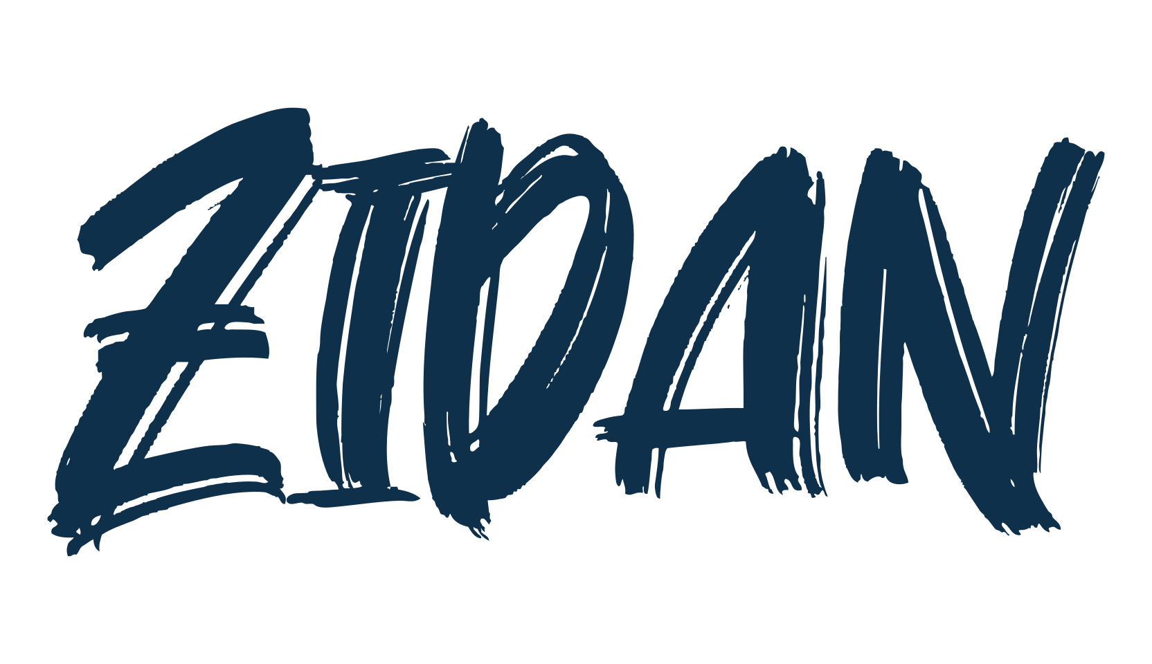 Zidan, script brush fancy decorative calligraphy font preview