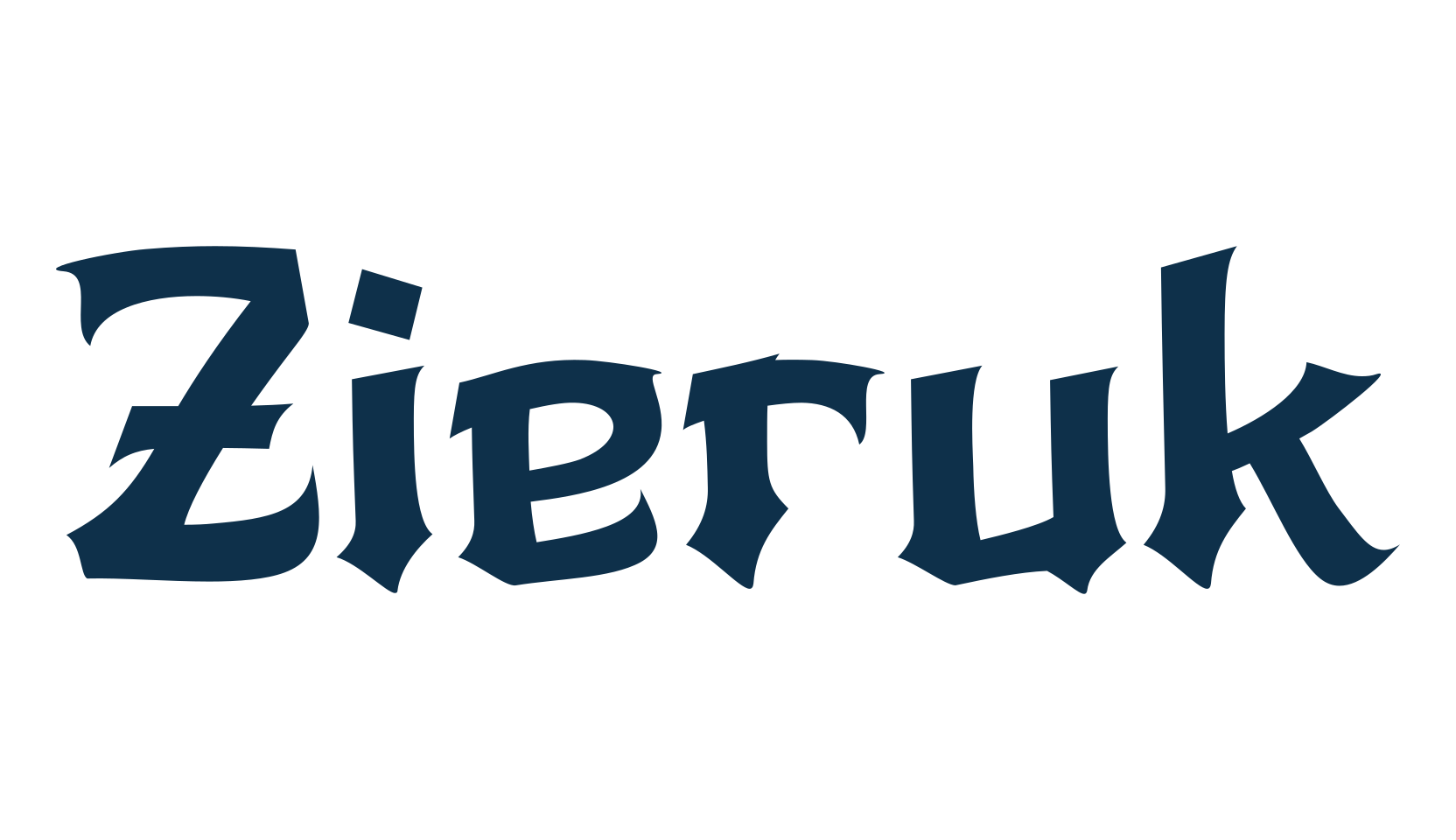 Zieruk, fancy various gothic font preview