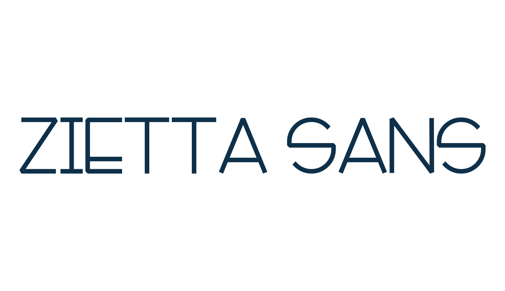 Zietta Sans, fancy various decorative font preview
